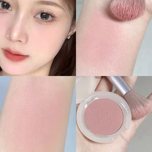 Blush 1PC Blush Makeup Palette Söt 4 Färg Mineral Powder Blue Pink Rouge Långvarig Natural Cheek Tint Waterproof Blusher Cosmetic 231016