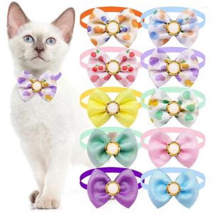 Abbigliamento per cani Papillon per gatti carini con motivo a cuore di perle Cucciolo di gattino Collare per papillon Toelettatura per animali domestici per cani di piccola taglia Accessori fornitore