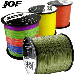 Linha de trança JOF X8 Linha de isca Linha de pesca trançada Pesca Carpa Multifilament Fly Wire Japonês Linha Pe Água Salgada 1000M 500M 300M 8,2-35,8kg 231017