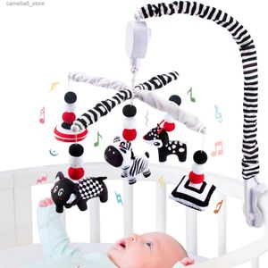 Mobiles # teytoy My First Baby Mobile Монтессори Черно-белые мобильные игрушки для кроваток Высококонтрастная детская кроватка для новорожденных мальчиков Q231017