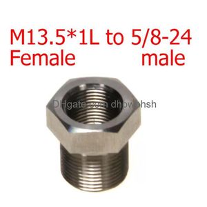 M13.5 X 1 Left To 5/8-24 Thread Adapter Fuel Filter Stainless Steel 1L Soent Trap Converter For Napa 4003 Wix 24003 X1L 5/8X24 Drop