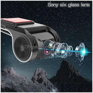 Car Dash Cam Wifi Usb 2 In 1 1080P 170 Degree Wide Angle Camera Dvr Adas Dashcam Android Recorder Night Version Hj