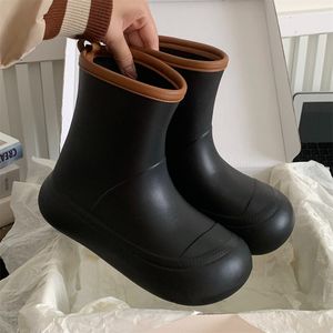 designer snow boots women watertight winter platform Thick bottom boot fur bottes ankle wool shoes sheepskin real leather classic leather Warm winter shoes