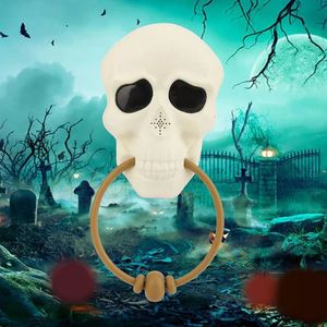 Halloween Toys Halloween Projekt czaszki przerażający dźwięk do drzwi impreza horror rekwizytów pierścionki drzwi oko świetliste drzwi dzwonek domek dekoracja 231016