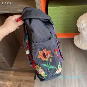 Primavera verão nova série bordado tech pack supergrande capacidade mochila estrela saco high-end material moda