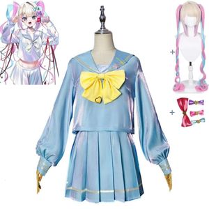 Cosplay Gioco Cosplay Pioggia Omg Kawaii Angelo Ame Kangel Ragazza Bisognosa Overdose Costume Parrucca Anime Scuola Jk Uniforme Da Marinaio Hallowen vestito