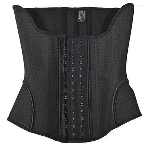 Women's Shapers Breathable Latex Waist Trainer 15 Steel Boned Underbust Corset And Bustier Cinchers Fajas Body Shaperwear