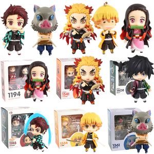 Brinquedos de dedo 1334 # Demon Slayer Agatsuma Zenitsu Anime Figura 1194 Kamado Nezuko 1193 Kamado Tanjirou Figura de ação Kimetsu No Yaiba Estatueta