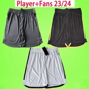 23/24 Shorts de futebol JUVE POGBA DI MARIA PIRLO CHIESA CHIELLINI ZIDANE 2023 2024 Calças de futebol Masculino Player Edition casa fora de casa terceira versão dos torcedores branco preto preto branco