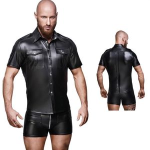 Fetish Gay Wear Top esotici Latex Imbracatura per il corpo Intimo maschile Schiava del sesso BDSM Bondage Cage Costumi erotici Lingerie Reggiseni Sets252i