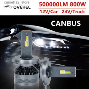 Luci posteriori per auto LED Car 6000K 9005 HB3 9006 HB4 H1 H7 H4 H8 H9 H11 9012 Lampadina Canbus LED Lampada CSP Chip Power Car Faro Luce 800W 500000LM Q231017