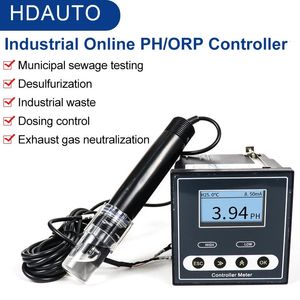 Medidores de PH Industrial Online Medidor de PH Controlador de PH ORP Sensor Eletrodo Sonda Tester Controle de Medição Contínua para Esgoto Urbano 231017