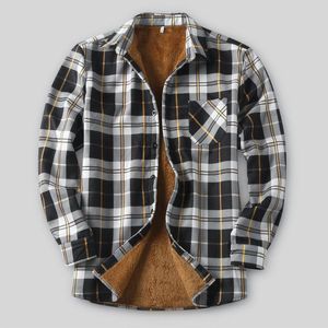 Men's Jackets Loose Coat Winter Men Proof Rain Jacket Turn Single H Plaid Collar Pocket Down Sleeve Long Hiking Mens