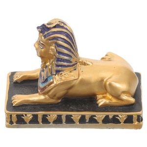 Arts and Crafts Sphinx Model Creative Figurine Sculpture Craft Photo Prop Resin Decors Home Decoration Artware Desk Top Egypt 231017