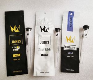 pre roll packaging tube conical plastic with mylar bag black silver white 1 gram cure joint holder blunt vials cones doob custom