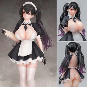 Brinquedos de dedo 26cm Insight Fots Japão Alto salário por hora Maid Cafe Clerk Ilustrado por Popqn 1/6 Pvc Action Figure Adulto Colecionável Modelo Boneca