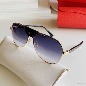 Luxury Sunglasses CT0692 Mens womens Full frame Retro Round glasses Wooden legs super light business style top quality Multi color mixed With original