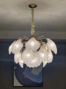 Hängslampor postmodern ljus lyx vardagsrum lampa koppar kristallskal ljuskrona kreativ minimalistisk mat sovrum nordiska