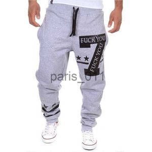 Men's Pants Wholesale-Hot Sale Casual Mens Letter Printing Baggy Harem Cool Long Loose Sweatpants Jogger Sport wear Pants Size M-3XL x1017