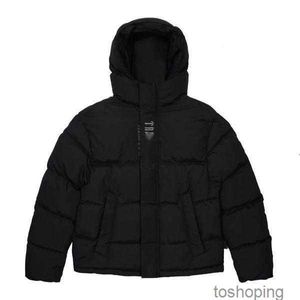 Trapstars Dekodowane z kapturem Puffer 2,0 Gradient Black Jacket Men Hafted Thermal Bluie Men Mężczyzn zimowy topy xlwwlj