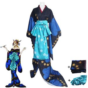 Black Anime Maria Cosplay Kostüm Wano Kuni Country Sexy Frau Japanisch Kimono Outfit Hallowen Carnival Party Anzug