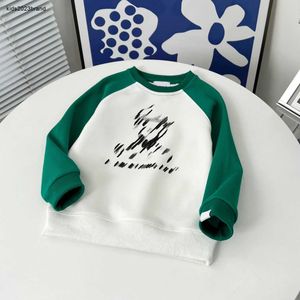 New hoodie for baby Long sleeved Line pattern printing kids sweater Size 110-150 CM Thread splicing children pullover Oct15