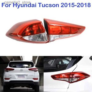 Car Tail Lights For Hyundai Tucson 2015 2016 2017 2018 Car Accessories Rear Inner Outer Tail Light LED Rear Fog Lamp Auto Turn Signal Brake Lamp Q231017