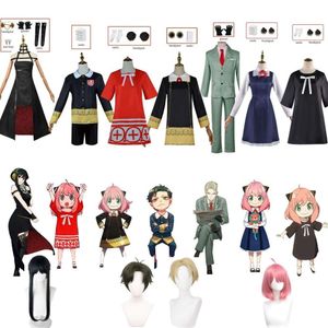 Cosplay Anime Spy Family Yor Forger Briar Loid Anya Damian Desmond Cosplay Kostüm Perücke Horn Prinzessin Twilight Erwachsene Kind Anzug