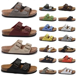 Birk designer sandaler birks clog tofflor boston clogs glidbanor Arizona Sandal Slide män kvinnor skor skjutreglage mocka orm läder spänne band flip flops tofflor