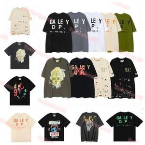 Essmens TshirtsデザイナーメンズTシャツ夏のギャラリーデプスシャツヴィンテージウォッシュドゥオールドエンジェルギャラリースケルトンカーグラフィティプリントカジュアルルーズショートSLSML