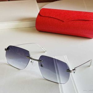 CT01130 Framelösa solglasögon Små ramtyp Fashion Mens Women Glasses Ultra-Lightweight Design Super Light Business Style Multi Color With Original Box Fash