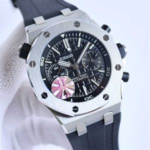 Часы с механизмом Сапфир Высокое механическое качество Лучшие часы Марка Автоматические Ap Мужские дизайнерские часы Многофункциональный хронограф Man Montre