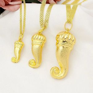 Pendant Necklaces Necklace Fashion Women Chili Eggplant Pendant With Chain Statement Hip Hop Gold Plated Copper Men Jewelry Size S M L 231016