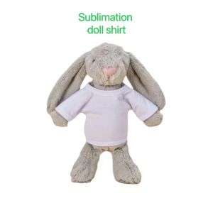 Sublimering av tom polyesterskjorta för plysch leksaker anpassad logotyp sublimering tryck fotduk för nallebjörn eater bunny17