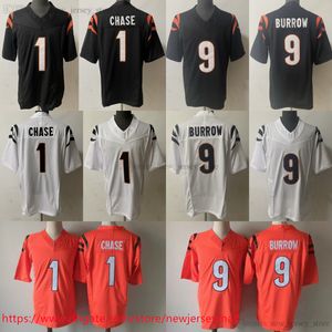 Movie 2023-24 New S-6XL Football Wear Jersey Stitched 9 JoeBurrow 1 Ja'MarrChase Jerseys Breathable Sport man women youth Kids