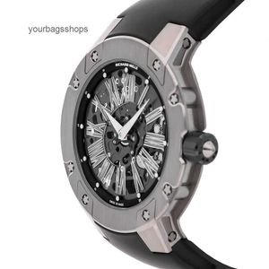 ساعة تجريبية تكتيكية ميكانيكية أوتوماتيكية RM WRIST WATCH RM033 Extra Flat Automatic Titanium Wrist Watch for Men C1O7