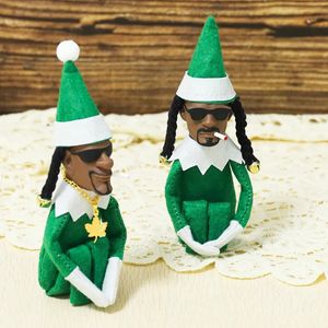 Sanat ve El Sanatları Noel Dekorasyonları Yaratıcı Snoop Bir Stoop Elf Bebek Xmas Bükülmüş Evde Lateks Süsler Yeni Yıl Elf Bebek Hediyeleri 2023 231017