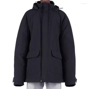 女性のトレンチコート冬のジャケット2023韓国ファッションコットンパッド高品質のカップルスタイルフード付きパーカーY2K温かい厚いコート