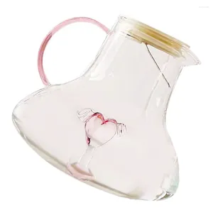 Vattenflaskor Juice Pitcher kanna Lock Cold Bottle Glass Pitchers Dricker Te Hushåll Kettle