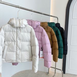 Kobiety puffer kurtki z kapturem z kapturem zimowy puffer płaszcz dla kobiet z kołnierzem faux-fur