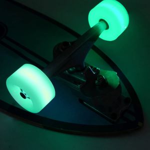 Sportowe rękawiczki migające w rolce koła deskorolki 65x36mm 82a LED Longboard Surfskate Spitaboard Akcesoria 231016