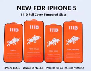 Qualidade premium 111D capa completa protetor de tela de vidro temperado para iPhone 15 14 13 12 11 pro max xr xs 6 7 8 Plus Samsung Galaxy A04 A14 A24 A34 A54 A13 A23 A33 A53 A73