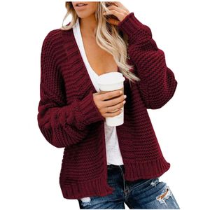 Women's Plus Size Outerwear Coats Plus Size Women Casual Cable Knit Open Front Loose Chunky Sweater Cardigan Long Sleeve Coat Outerwear Fashion Women's 231017