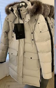 Mooses Knuckles Jacka Canada Men's Down Coats High Real Fur Womens Canadian Woman Style White and Black Fur White Duck Down Mooses Jacket Winter Hot Selling 3262