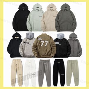 Modedesigner ess jacka rädsla mens jacka essentialhoodies vinter essent hoodie höst kvinnor baseball kappa bomullsvindbrytare avtagbar essentialkläder