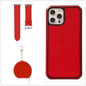 3-stycken kostymer designer iphone fodral airpod case watchband för iPhone 15 14 13 pro max 12 mini 11 plus bästa julklapp