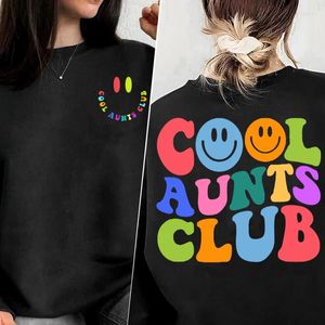 Women's Hoodies Cool Aunts Club Sweatshirt Spring Autumn Clothes Mom Mama Auntie Hoodie Women Pullover Long Sleeve Round Neck Sweatshirts