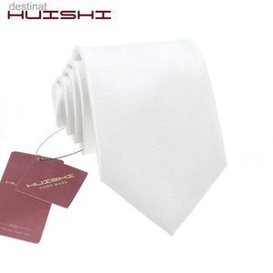 Neck Ties Wholesale Suit White Necktie Men Waterproof Polyester Material Wedding Gift Tie Male Solid Color Formal Neck Tie AccessoriesL231017