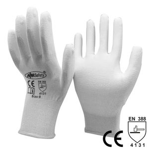 Five Fingers Gloves 12 Pairs Anti Static Cotton PU Nylon Work Glove ESD Safety Electronic Industrial Working Gloves for Men Or Women 231016