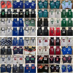 DUNCAN CURRY Stitched Retro Basketball Jerseys MILLER IVERSON EMBIID PIPPEN ROSE RODMAN ALLEN GARNETT PIERCE TATUM IRVING DURANT BIRD CARTER McGRADY KIDD BUTLER